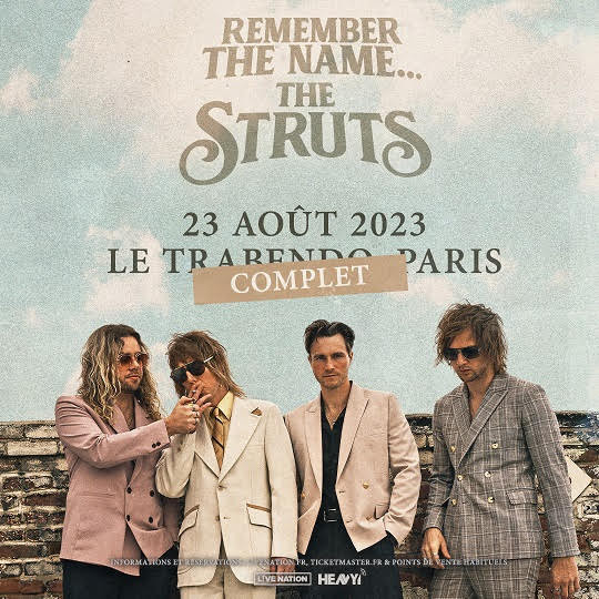 THE STRUTS, nouvel album dispo le 3 novembre. Leur concert cette semaine à Paris affichait complet ! 