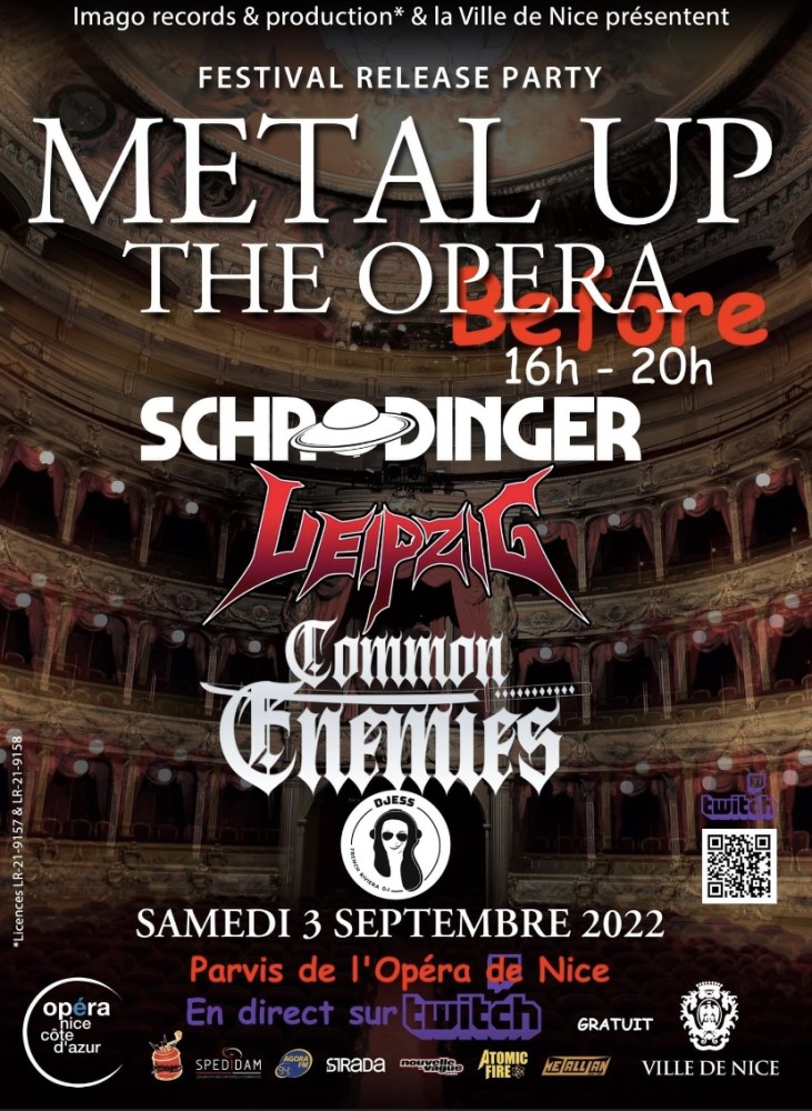 Un Before pour le Metal Up The Opera samedi 3 septembre 