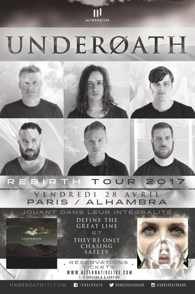  UNDERØATH // En concert le 28 avril 2017 - Date exceptionnelle !  