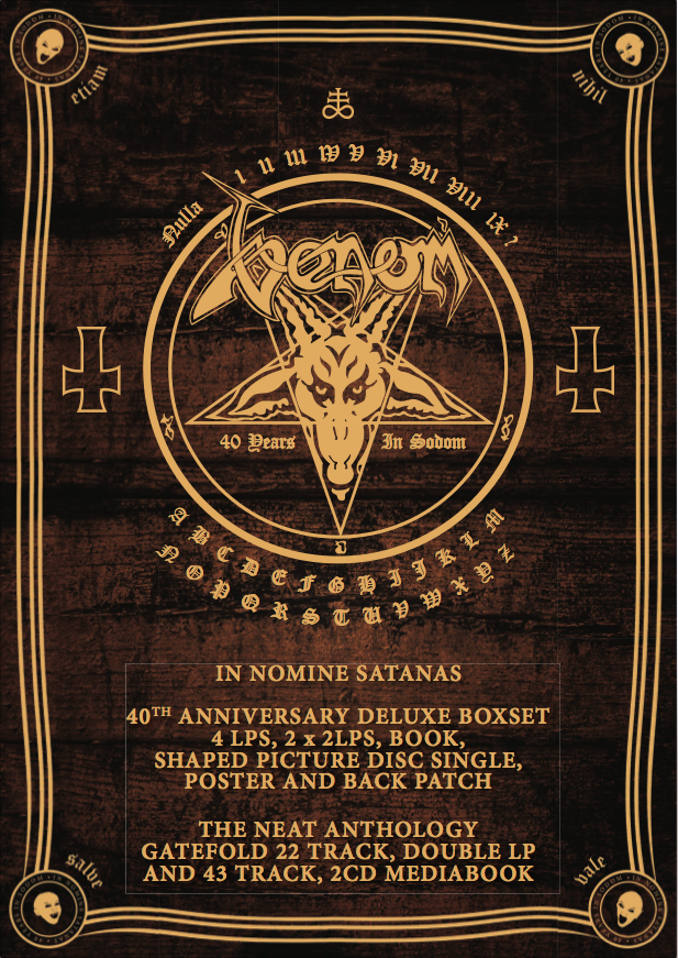 Venom : In Nomine Satanas (40ème anniversaire Deluxe Boxset) - dispo le 31 Mai. 
