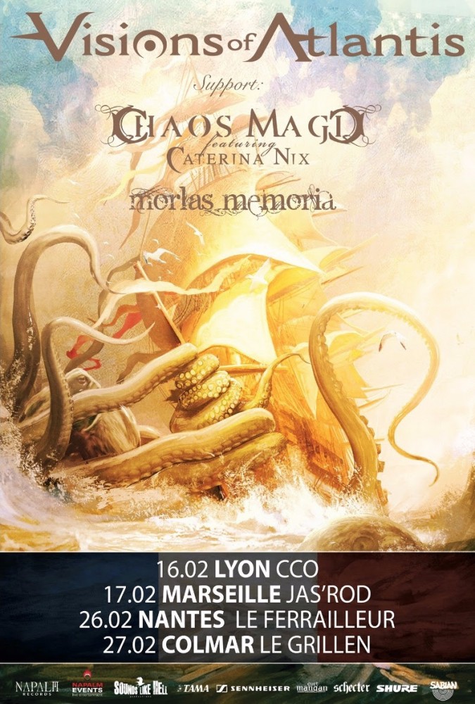 VISIONS OF ATLANTIS en France pour 5 dates !  
