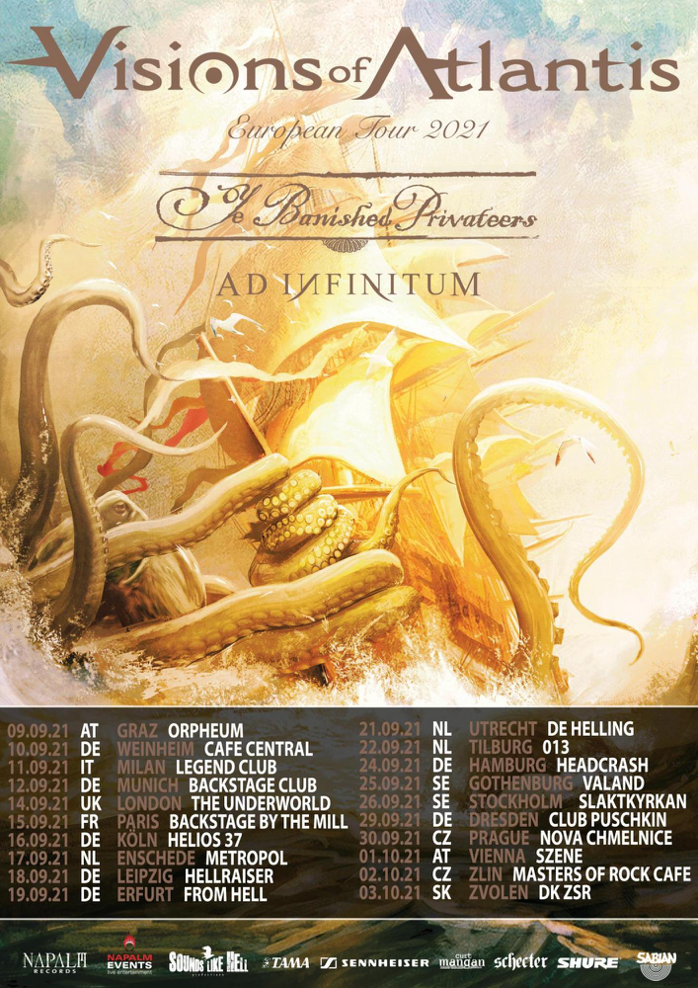 VISIONS OF ATLANTIS : nouvelles dates pour la tournée européenne ! 