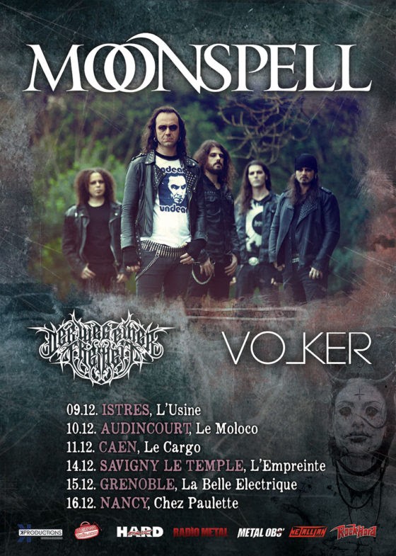 Volker, tournée française avec Moonspell!