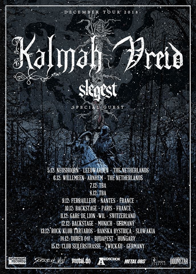 Vreid et Kalmah partent en tournée européenne en décembre 