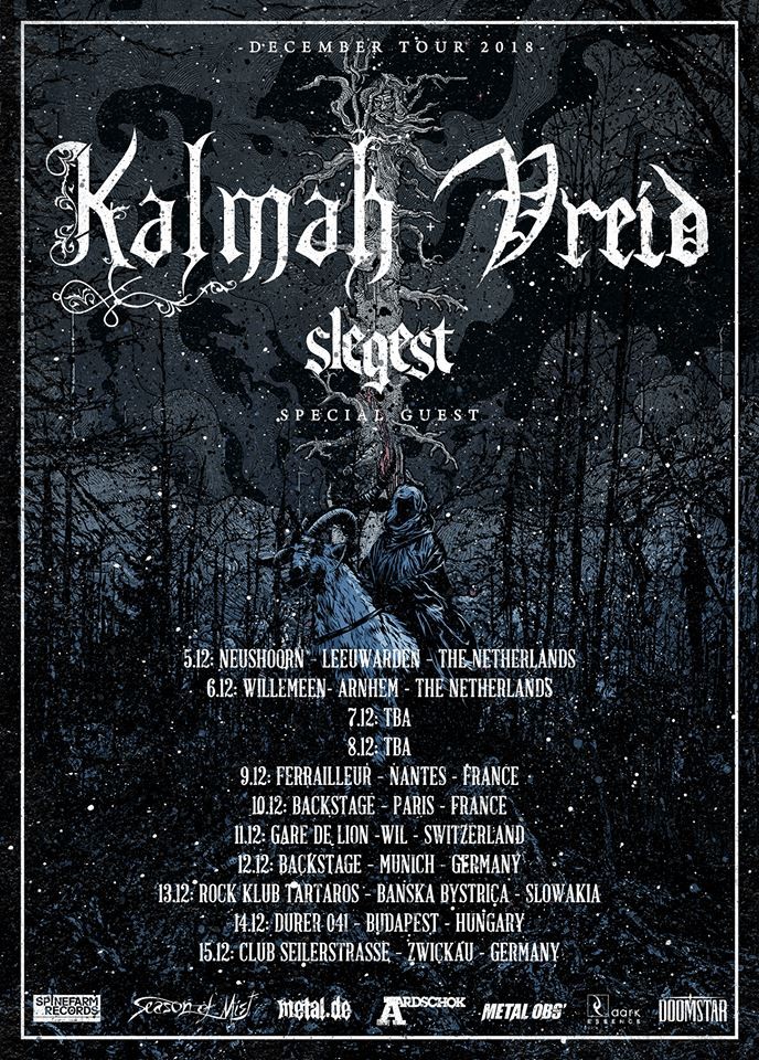 Vreid et Kalmah partent en tournée européenne en décembre