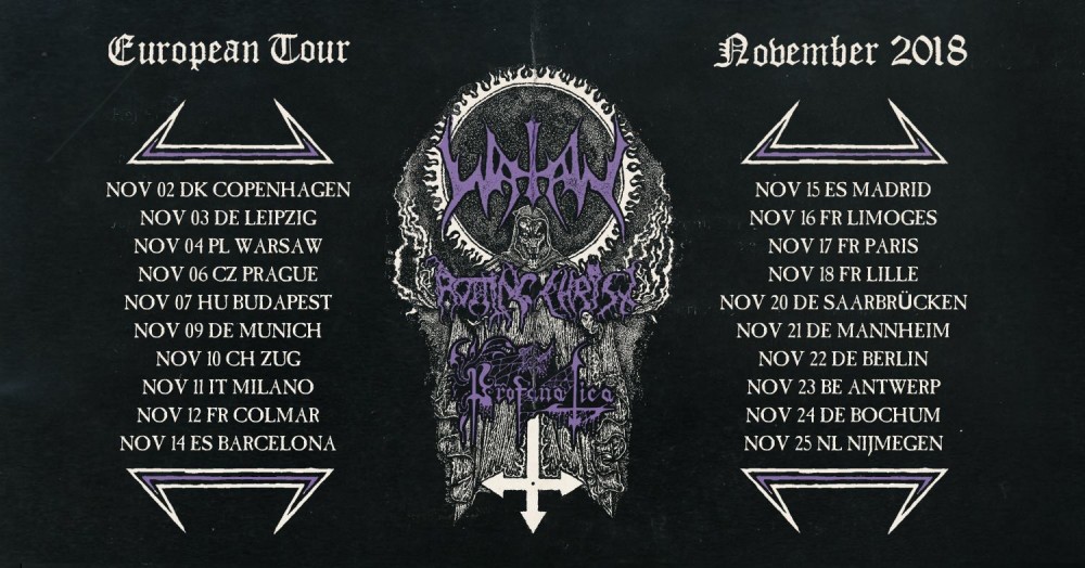 Watain, Rotting Christ, Profanatica, le 12 novembre au Grillen à Colmar! 