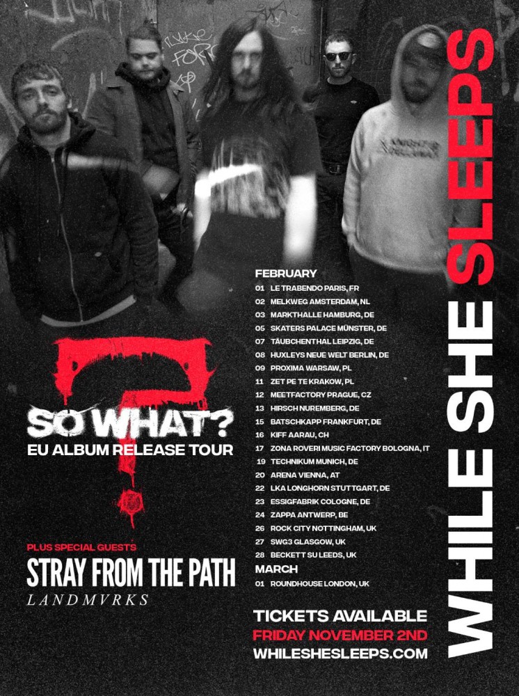 While She Sleeps un quatrième album, une tournée européenne et un nouveau single!
