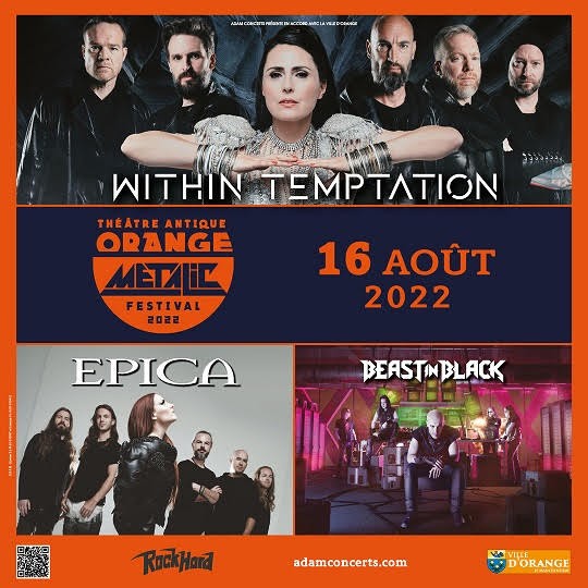 WITHIN TEMPTATION en concert le 16 août au Orange Metalic festival ! Teaser en ligne !