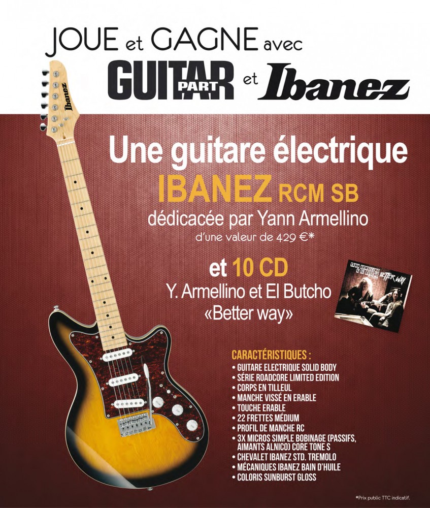 YANN ARMELLINO & EL BUTCHO News/ 1 guitare à gagner ! 