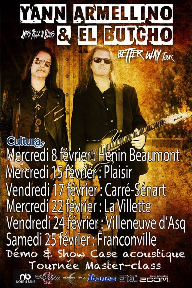 YANN ARMELLINO & EL BUTCHO/ Shows case acoustique en février! 