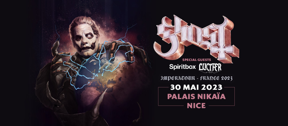 Gagne tes invitations pour le concert de GHOST le 30 mai à Nice