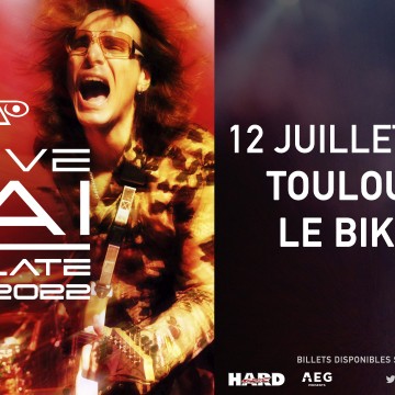 Gagne des invitations pour le concert de STEVE VAI le 12 juillet à Toulouse de 