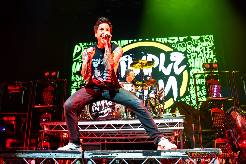 Portfolio Simple Plan à Paris La Défense Arena le 08/11/2025