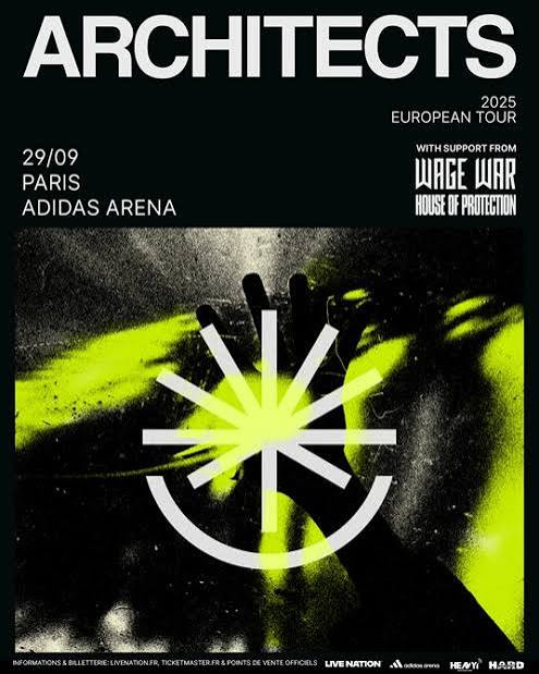 Architects +  Wage War + House Of Protection pour une soirée explosive