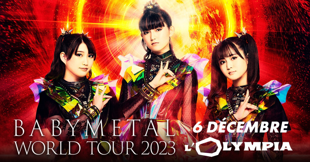 Report BABYMETAL et WARGASM à l'Olympia le 6 décembre 2023