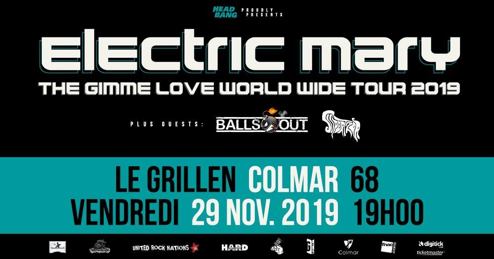 Balls Out, Supertzar et Electric Mary en concert au Grillen le 29 novembre 2019!