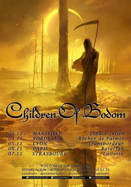 CHILDREN OF BODOM avec SYLOSIS - Paris