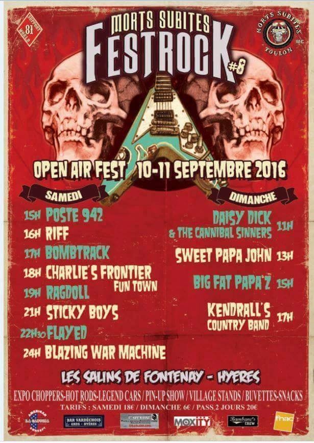 FESTROCK MORTS SUBITES 2016, report de la 2ème journée