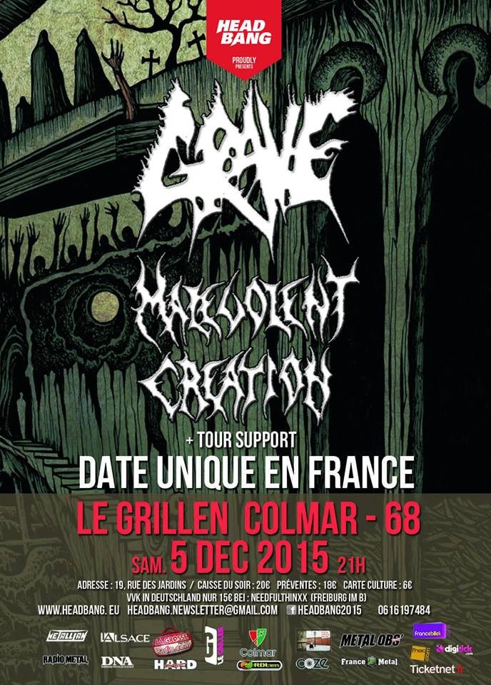GRAVE et MALEVOLENT CREATION - Colmar