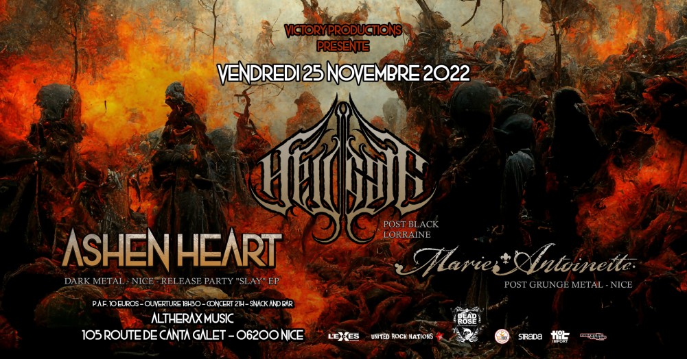 MARIE ANTOINETTE, ASHEN HEART, HELL GATE @Altherax 25/11/22