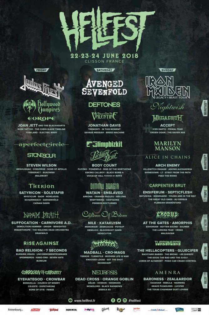 Hellfest 2018, 24 juin, Mainstage 1 et 2