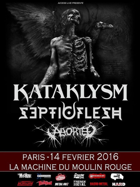 KATAKLYSM avec Septic Flesh et Aborted - Paris