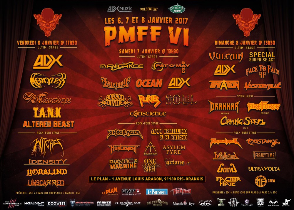Report, Paris Metal France Festival VI, le PLan le 06/01/2017 !